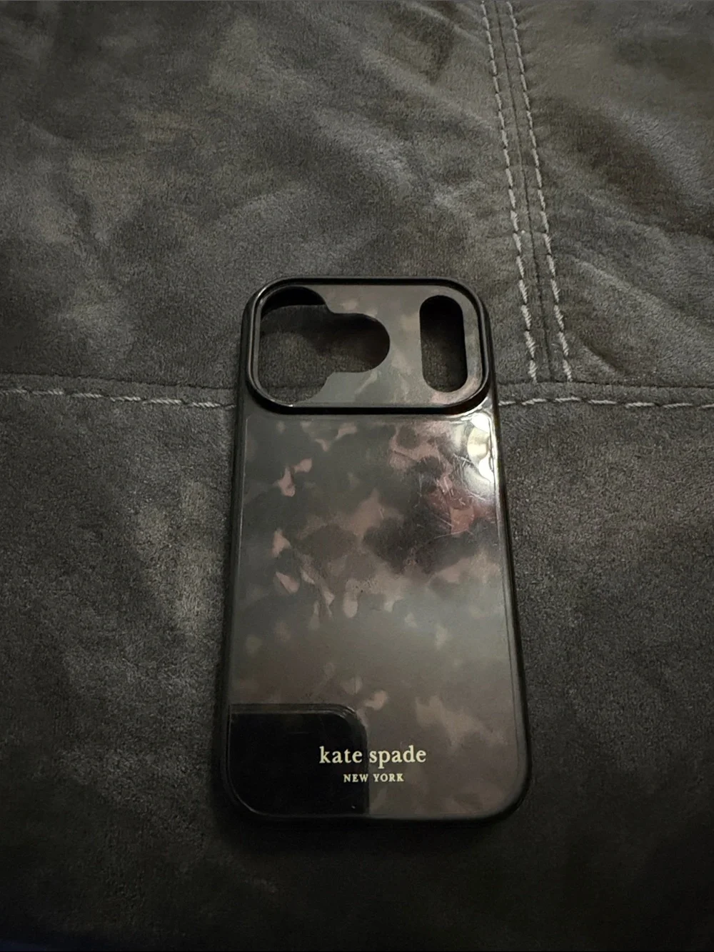 kate spade Black Tortoiseshell iPhone Case